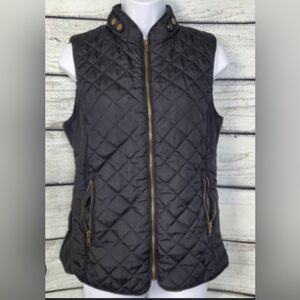 Zenana Outfitters Black Quilted Vest